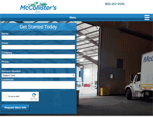 Tablet Screenshot of mccollisters.com